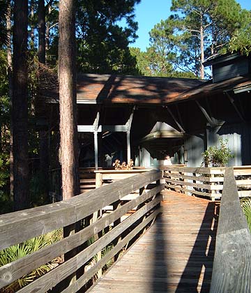 walkway to visitor center