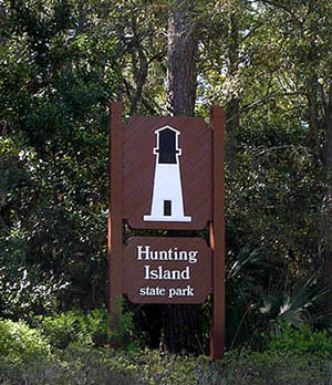park entrance sign