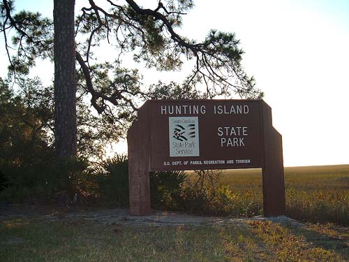 park welcom sign
