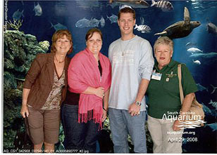 voluntour at the aquarium
